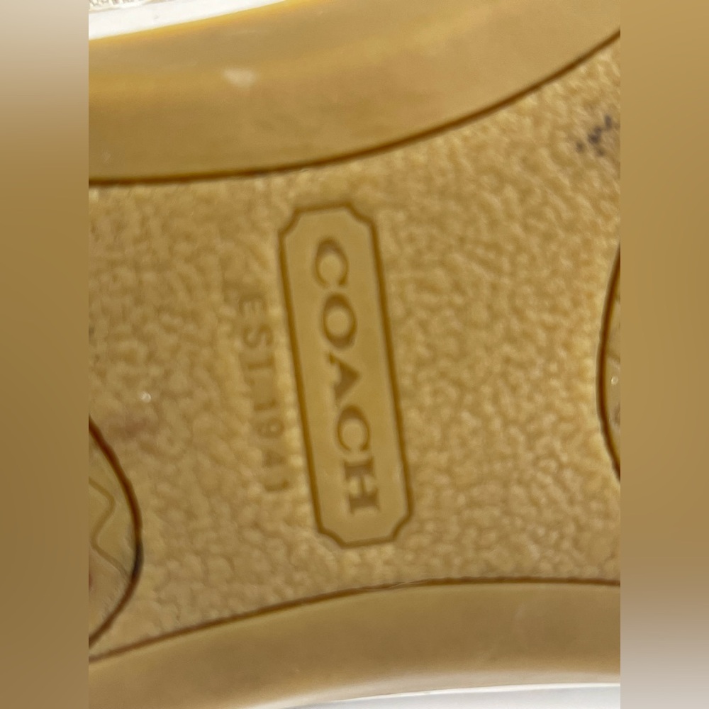 Coach Cream and White Boat Shoes - Picture 9 of 10
